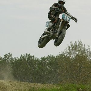 Playtime on my Supermotard machine.