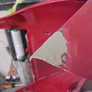 Front Nose being repaired