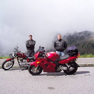 Foggy ride on Blue Ridge Parkway