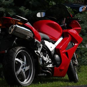 2004 Red VFR - Rear view