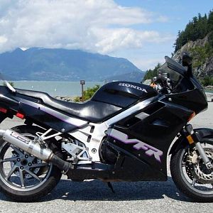 My 92 VFR 750 at Porteau Cove near Squamish, BC