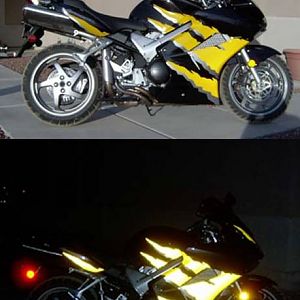VFR Reflective yellow graphics