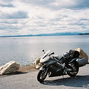 Passing by Lake Champlain, VT