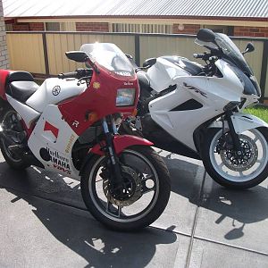 "oz800" my pretty`s `10 VFR800, `85 RZ350 (425cc)