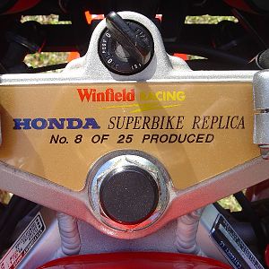 1995 vfr Troy Corser replica No 8 of 25 built