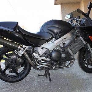 my vfr 98 when i change the exhaust collector