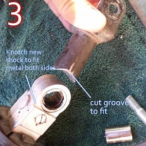 vf700f rear shock replace