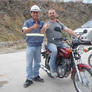 My friend Zaldy and I in Philippines