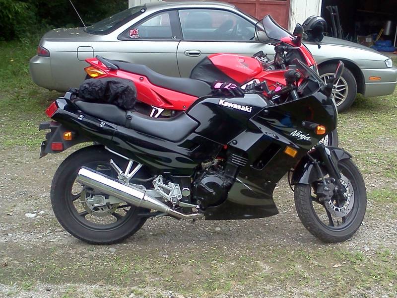 My 98 Vfr and My girlfriend's Ninja 250