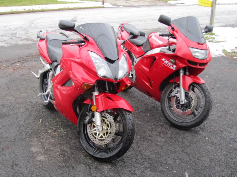 My first VFR - old bike on right