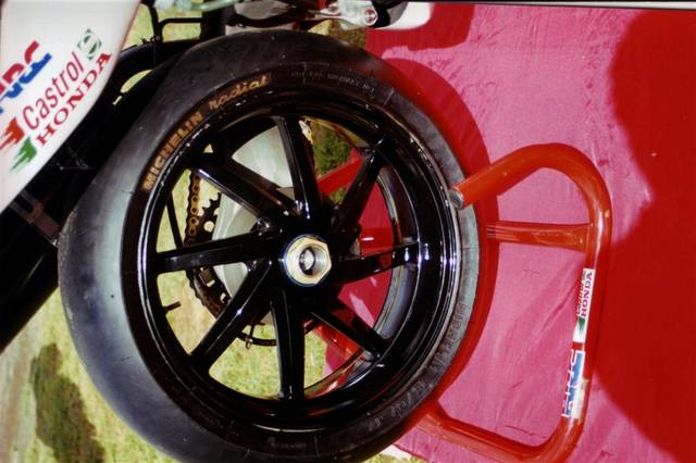 Rear wheel view
