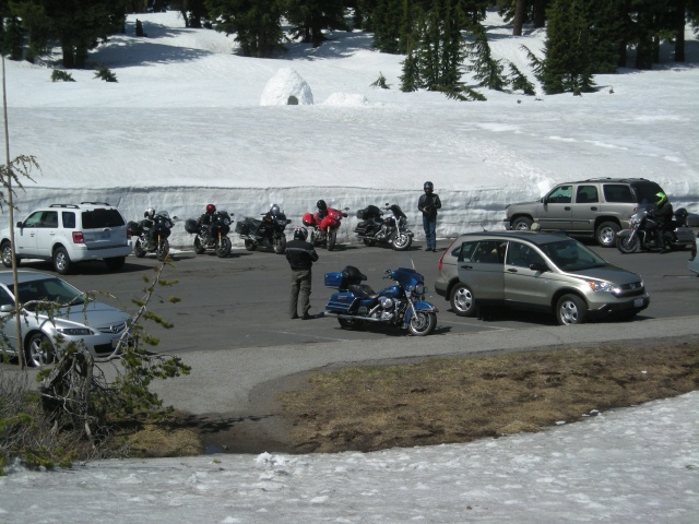 Some bikes at Crater Lake, OR