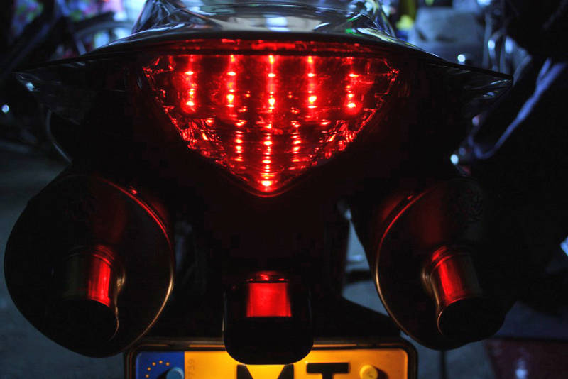 Tail light unit smoked with LED's